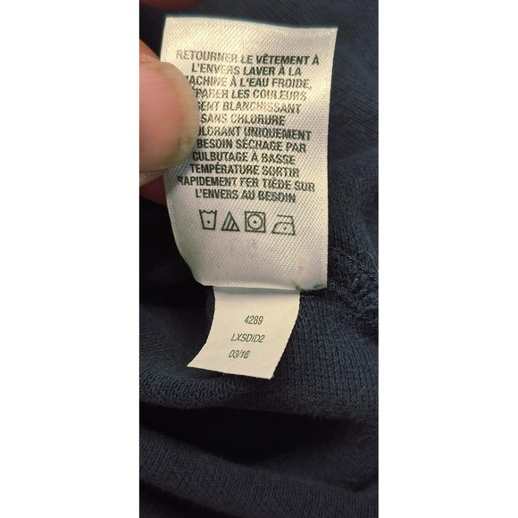 Aeropostale men's navy classic short sleeve polo white A87 Logo sz. L - Picture 5 of 10